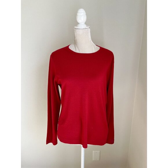 Brooks Brothers Red Saxon Merino Wool Crewneck Sweater XL NWT - Picture 1 of 6
